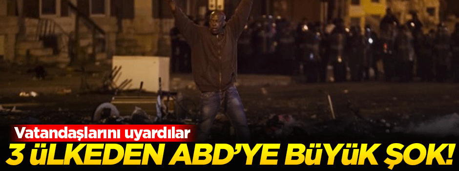 Üç ülkeden ABD'ye büyük şok!