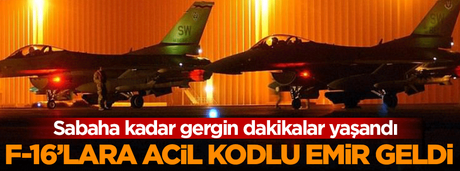 Uçaklar acil koduyla kalkış yaptı!