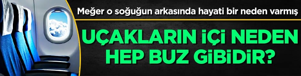 Uçakların içi neden hep buz gibidir? Sebebini duyunca çok ama çok şaşıracaksınız...