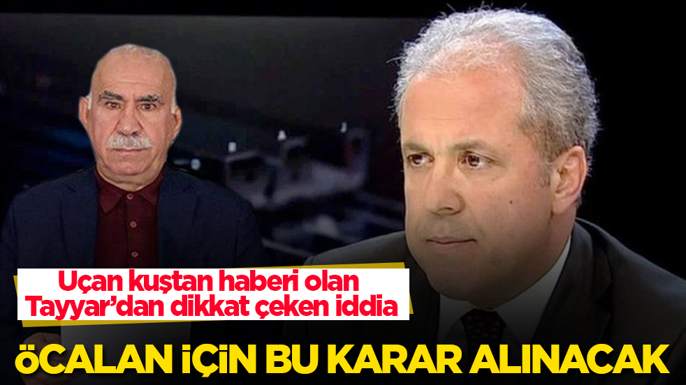 Uçan kuştan haberi olan Şamil Tayyar’dan dikkat çeken iddia: Öcalan için bu karar alınacak