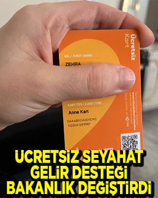 Ücretsiz seyahat gelir desteğinde yetki Çevre Bakanlığına devredildi