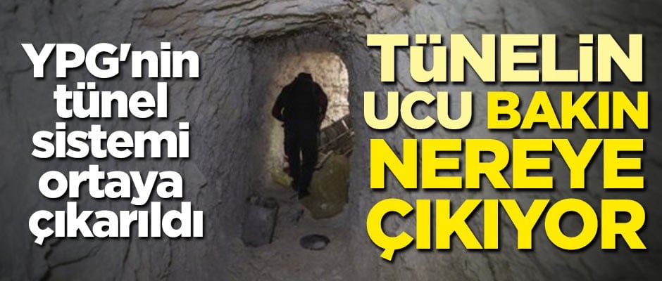 Ucu bakın nereye çıkıyor! YPG'nin tünel sistemi ortaya çıkarıldı