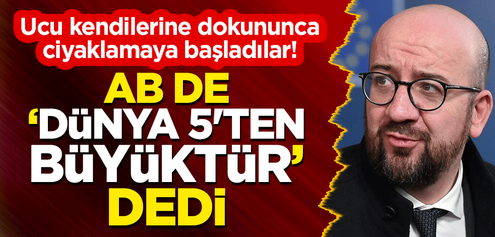 Ucu kendilerine dokununca ciyaklamaya başladılar! AB de "Dünya 5'ten büyüktür" dedi