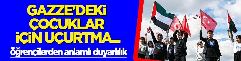 Uçurtma uçurup gökyüzüne saldılar: İsrail'in zulmüne karşı uçurtmalar havalandı