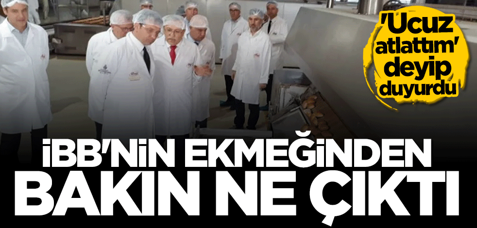 "Ucuz atlattım" diyerek duyurdu! İBB'nin ekmeğinden "çivi" çıktı