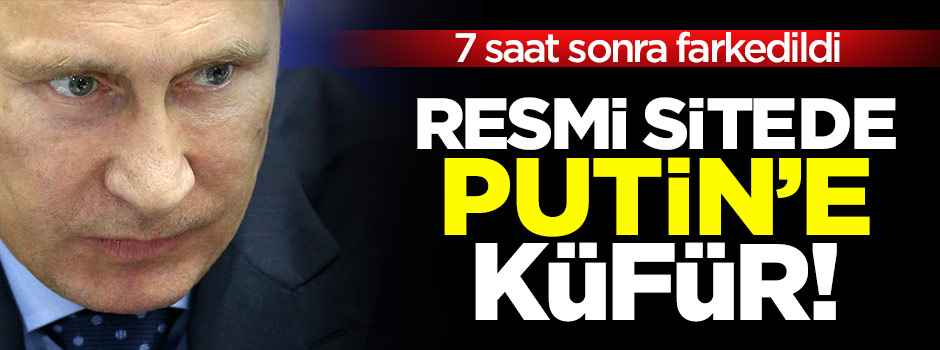 UEFA Putin'e küfürü resmi hesabında yayınlandı