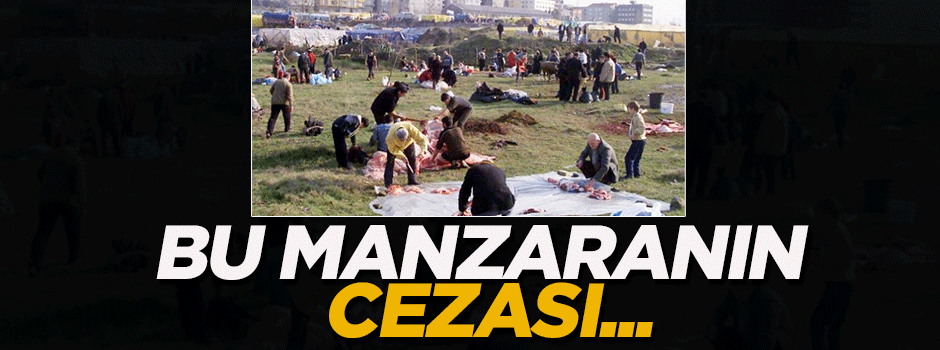 Ugunsuz yerlerde kurban kesimine 186 TL ceza