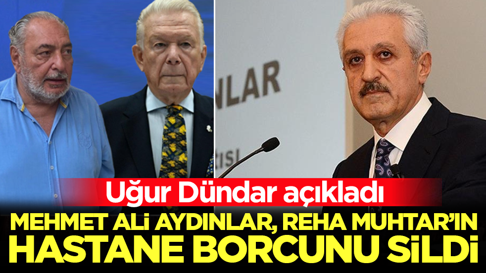Uğur Dündar açıkladı: Mehmet Ali Aydınlar, Reha Muhtar'ın hastane borcunu sildi