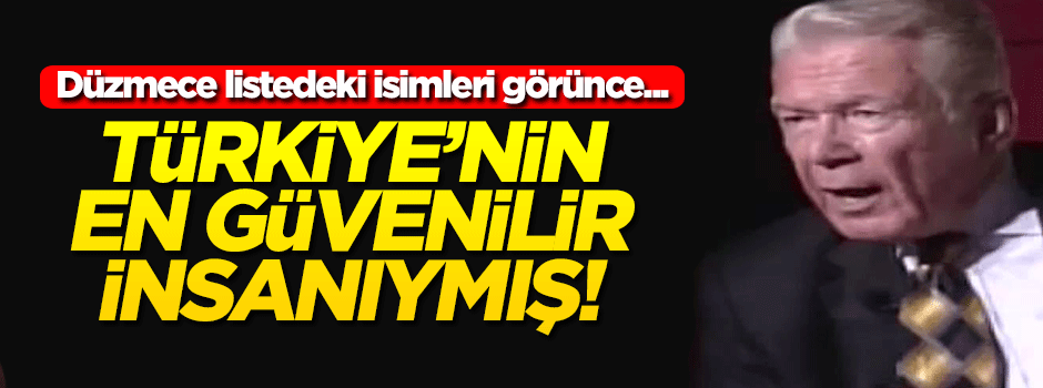 Uğur Dündar kendini Türkiye'nin en güvenilir insanı olarak duyurdu