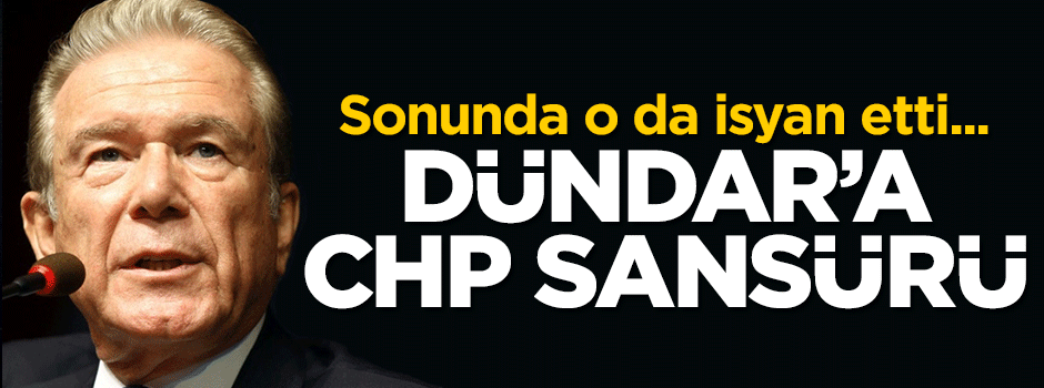 Uğur Dündar'a CHP sansürü