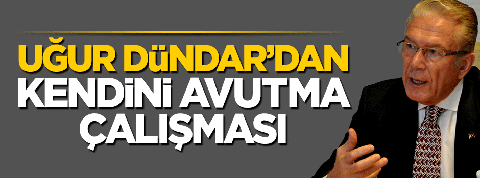 Uğur Dündar'dan kendini avutma çalışması: Gençler 'hayır'cı