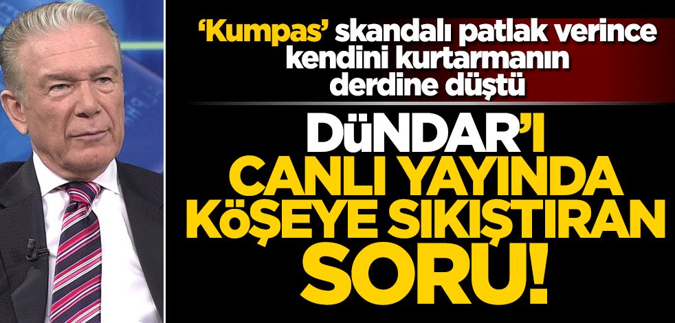 Uğur Dündar'ı köşeye sıkıştıran soru!