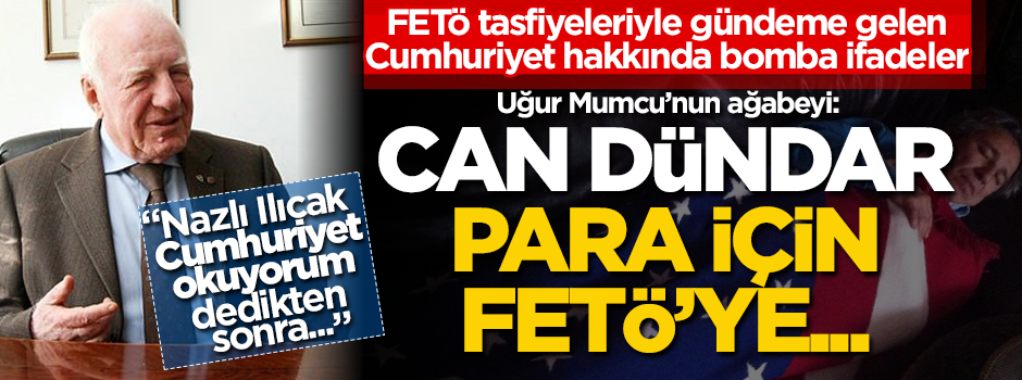 Uğur Mumcu'nun ağabeyi Ceyhan Mumcu'dan, Cumhuriyet ile ilgili bomba ifadeler