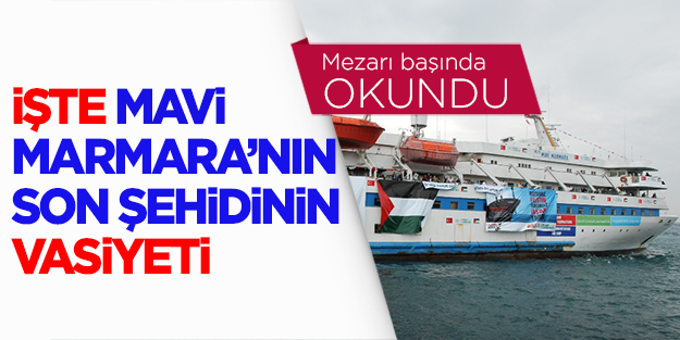 Uğur Süleyman Söylemez'in vasiyeti kabri başında okundu