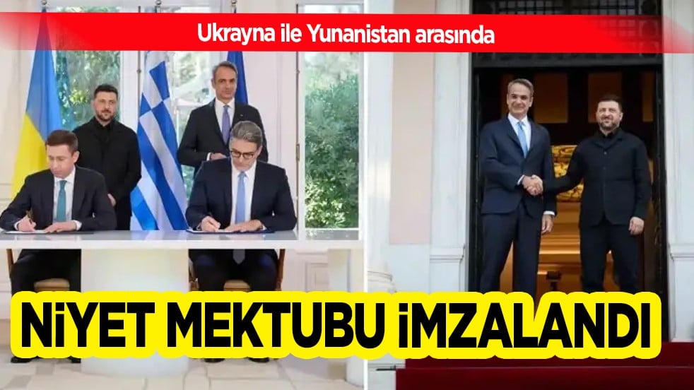 Ukrayna Devlet Başkanı Zelenski, Yunanistan arasında doğalgaz anlaşması için niyet mektubu imzaladı
