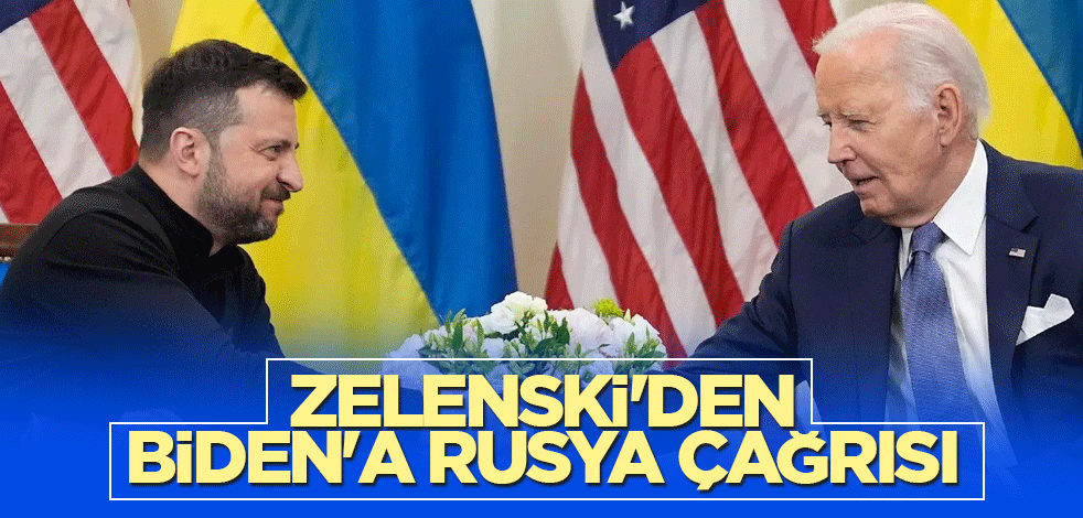 Ukrayna Devlet Başkanı Zelenski'den, Biden'a Rusya çağrısı
