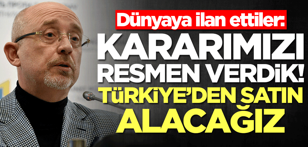 Ukrayna duyurdu: Türkiye'de satın alacağız