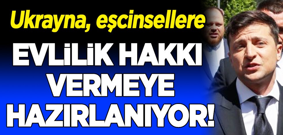 Ukrayna, eşcinsellere evlilik hakkı vermeye hazırlanıyor!