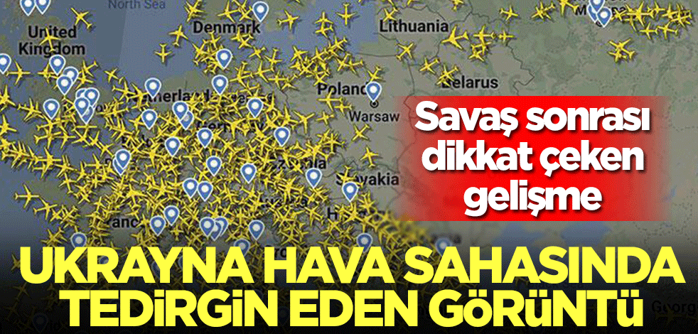 Ukrayna hava sahasında tedirgin eden görüntü! Rusya'nın saldırıları sonrası...