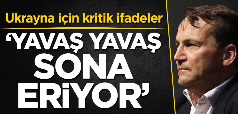 Ukrayna için kritik ifadeler: Yavaş yavaş sona eriyor