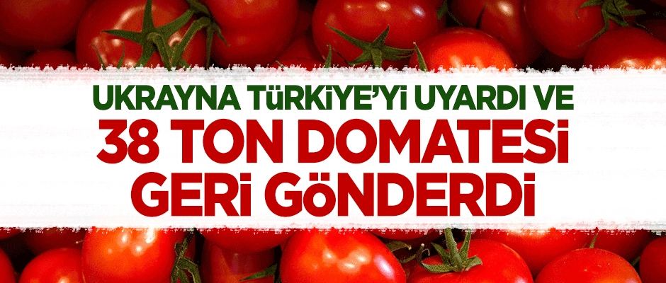 Ukrayna Türkiye'yi uyardı ve 38 ton domatesi geri gönderdi!