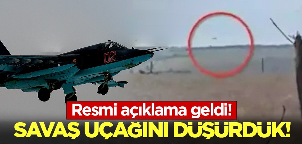 Ukrayna'dan açıklama geldi: Rus SU-25 savaş uçağını düşürdük!