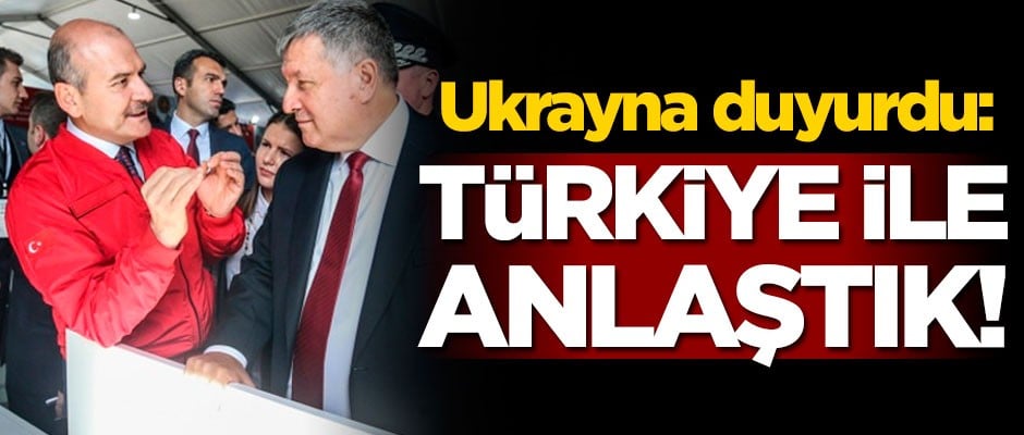 Ukrayna'dan kritik açıklama: Türkiye ile anlaştık