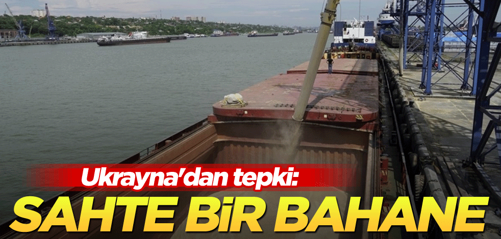 Ukrayna'dan tepki: Sahte bir bahane