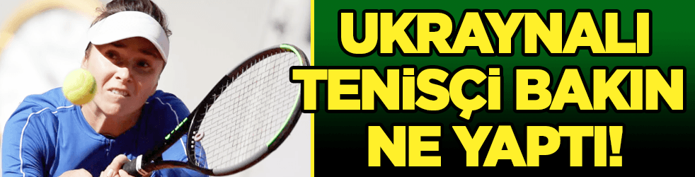 Ukraynalı tenisçi Svitolina, Rus sporcuyla eşleşince bakın ne yaptı!