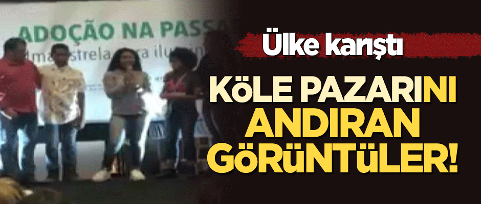 Ülke karıştı: "Köle pazarı"nı andıran görüntüler!