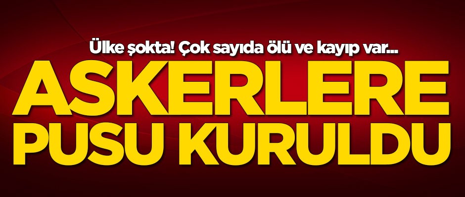Nijer'de askerlere pusu kuruldu! Çok sayıda ölü ve kayıp var