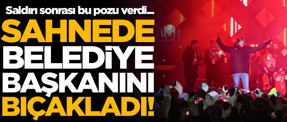 Ülke şokta! Sahnede belediye başkanını bıçakladı