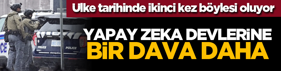 Ülke tarihinde ikinci kez böylesi oluyor: Yapay zeka devlerine bir dava daha!