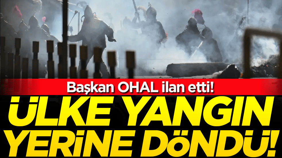 Ülke yangın yerine döndü! Kamyonlarla yolları kapattılar!