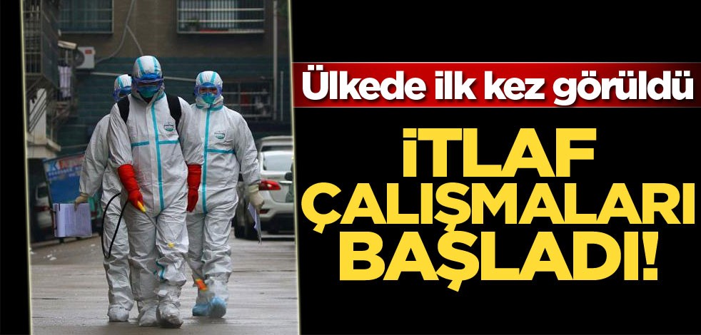 Ülkede ilk kez görüldü, İtlaf çalışmaları başladı! Corona'dan sonra şimdi de...