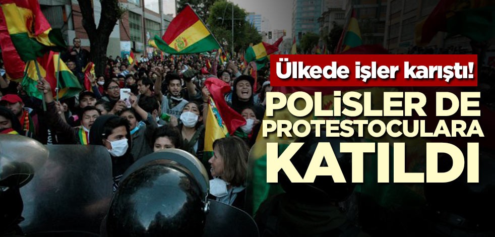 Ülkede işler karıştı! Polisler de protestoculara katıldı