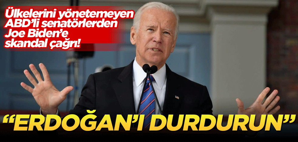 Ülkelerini yönetemeyen ABD’li senatörlerden Joe Biden’e skandal çağrı!