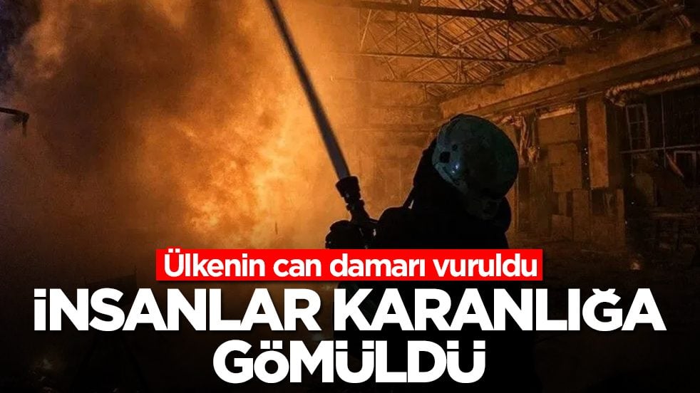 Ülkenin can damarı vuruldu: İnsanlar karanlığa gömüldü