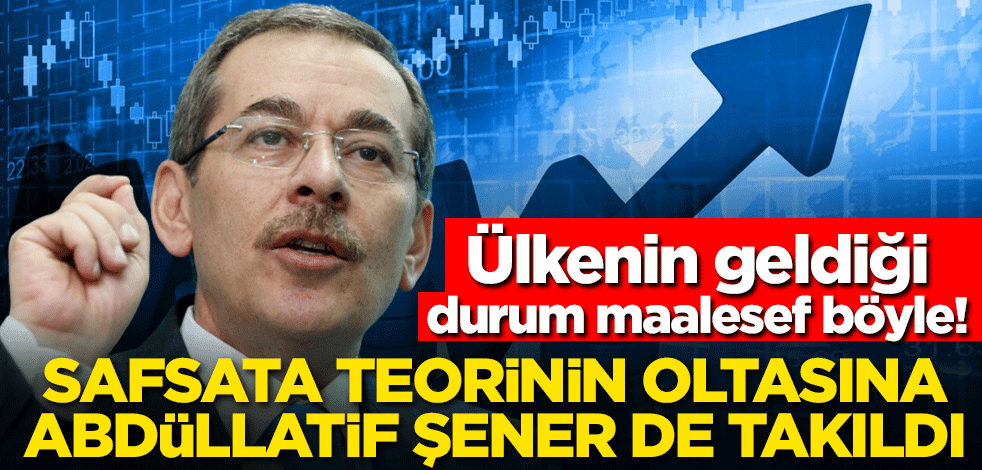 Ülkenin geldiği durum maalesef böyle! Safsata teorinin oltasına Abdüllatif Şener de takıldı