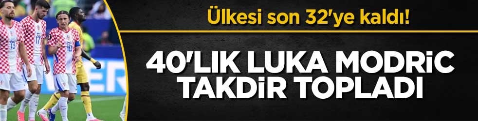 Ülkesi son 32'ye kaldı! 40'lık Luka Modric takdir topladı