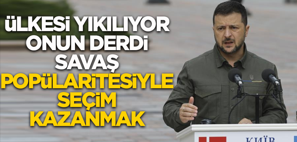 Ülkesi yıkılıyor onun derdi savaş popularitesiyle seçim kazanmak