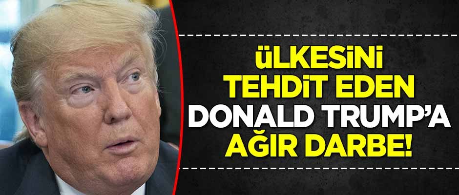 Ülkesini tehdit eden Trump'a ağır darbe! Partisi ikiye bölündü