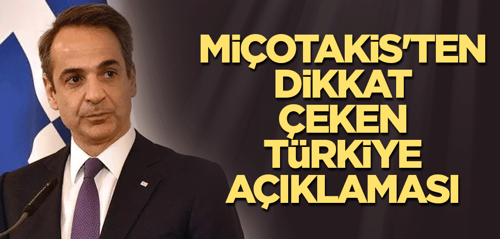 Ülkesini ve kendini ABD'ye teslim eden Miçotakis'ten Türkiye açıklaması