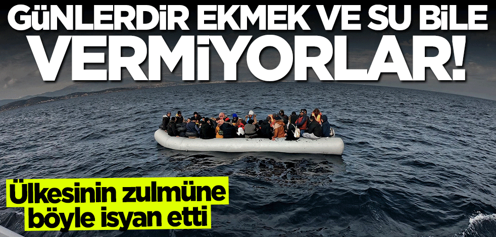 Ülkesinin zulmüne böyle isyan etti: Günlerdir ekmek ve su bile vermiyorlar