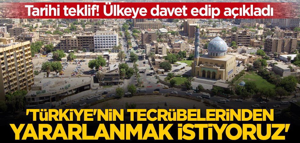 Ülkeye davet edip açıkladı: Türkiye'nin tecrübelerinden yararlanmak istiyoruz