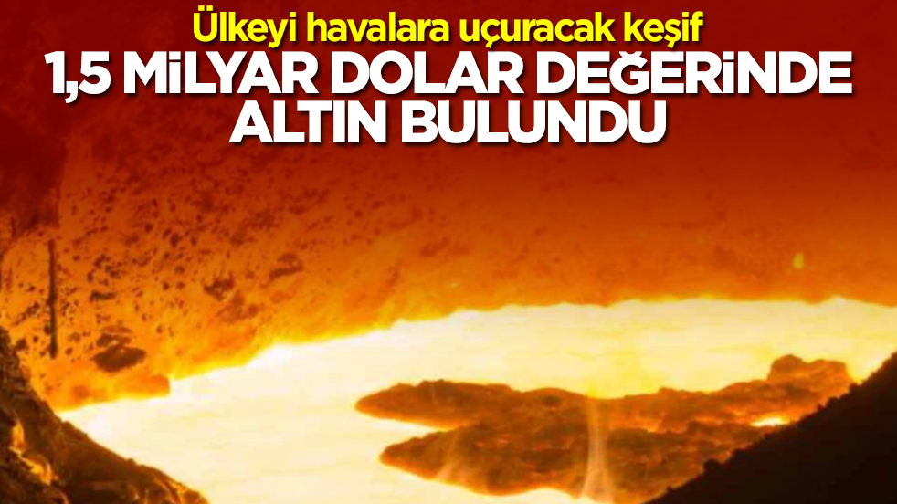 Ülkeyi havalara uçuracak keşif: 1,5 milyar dolar değerinde altın bulundu