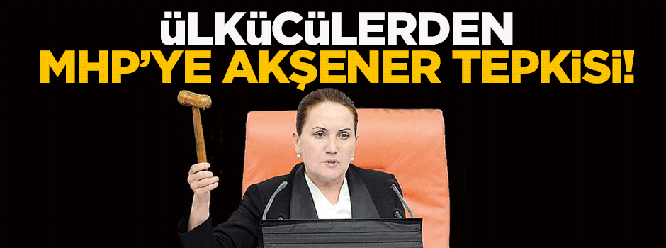 Ülkücülerden MHP'ye Meral Akşener tepkisi!