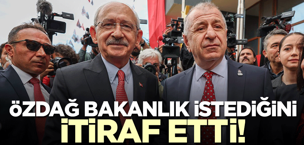 Ümit Özdağ Halk TV ekranında bakanlık isteğini itiraf etti!