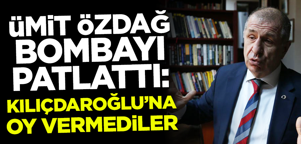 Ümit Özdağ'ın itirafı gündeme bomba gibi düşecek: Kılıçdaroğlu'na oy vermediler!