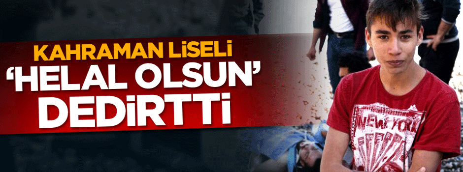 Üniversite öğrencisini boğulmaktan liseli genç kurtardı